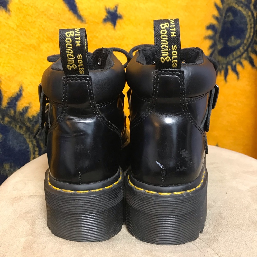 Dr Martens Bryony Buckle Platform Boots - Picture 6 of 8